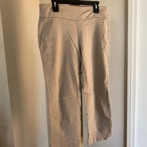 Alfani light beige stretchy ankle leggings